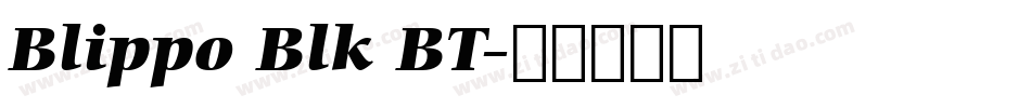 Blippo Blk BT字体转换